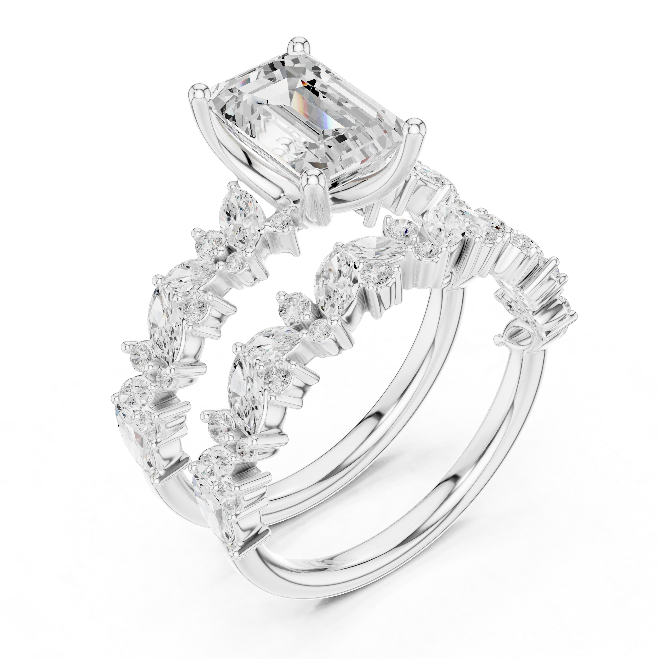 Emerald Orbit Ring DDLR-443