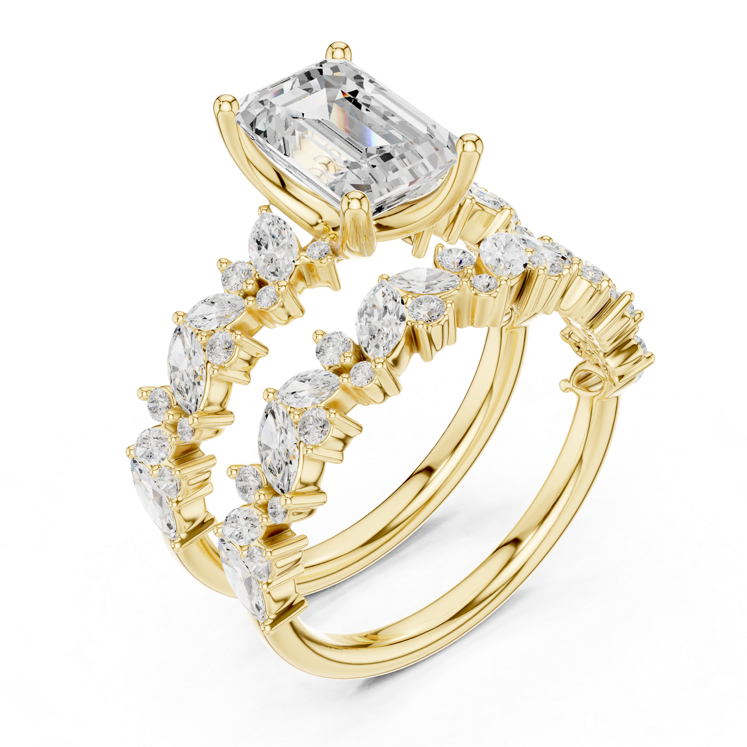 Emerald Orbit Ring DDLR-443