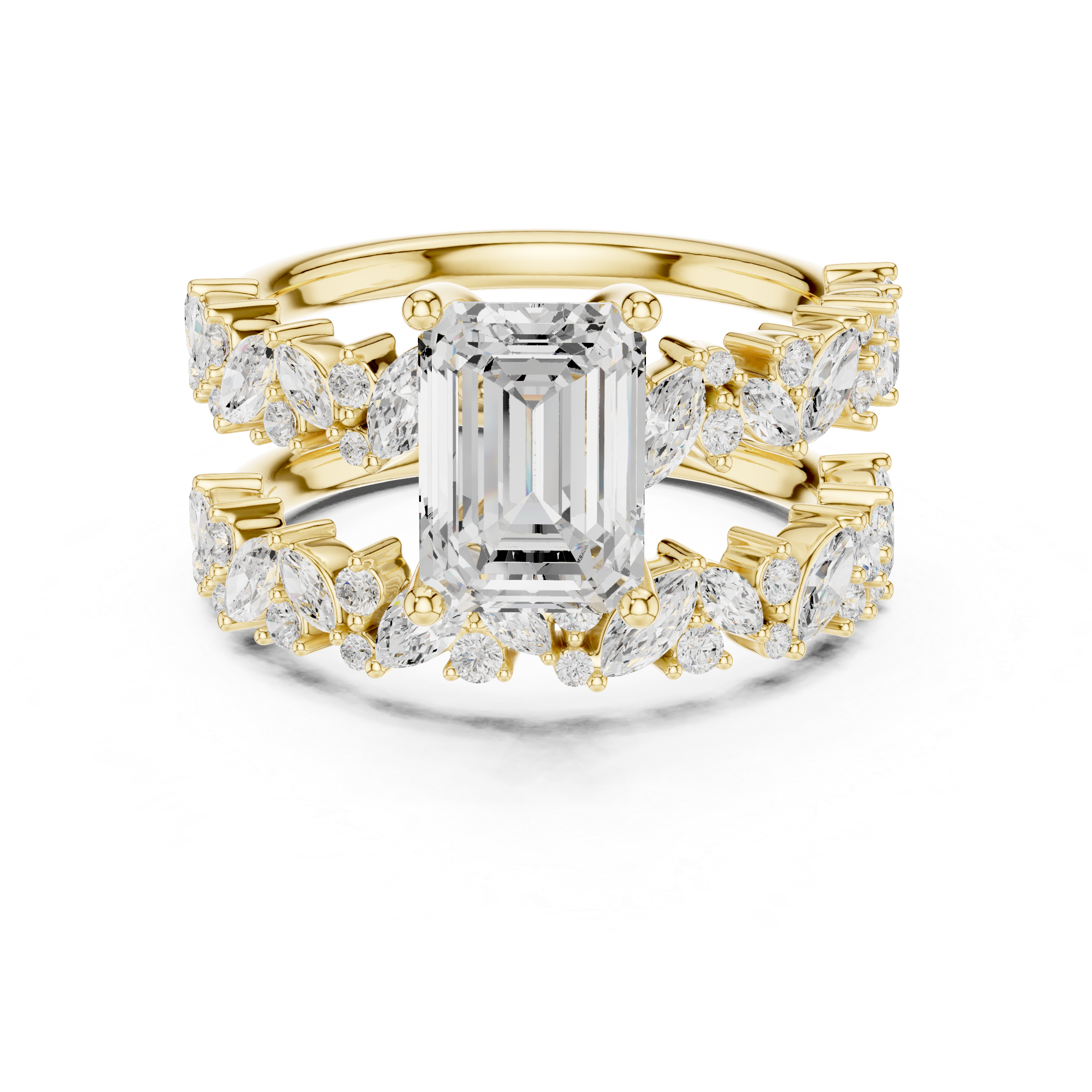 Emerald Orbit Ring DDLR-443