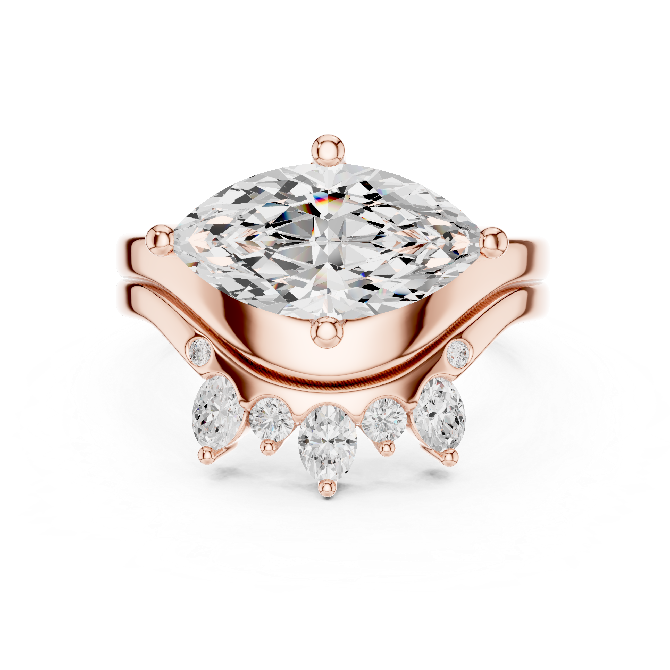 Marquise Crown Ring DDLR-444