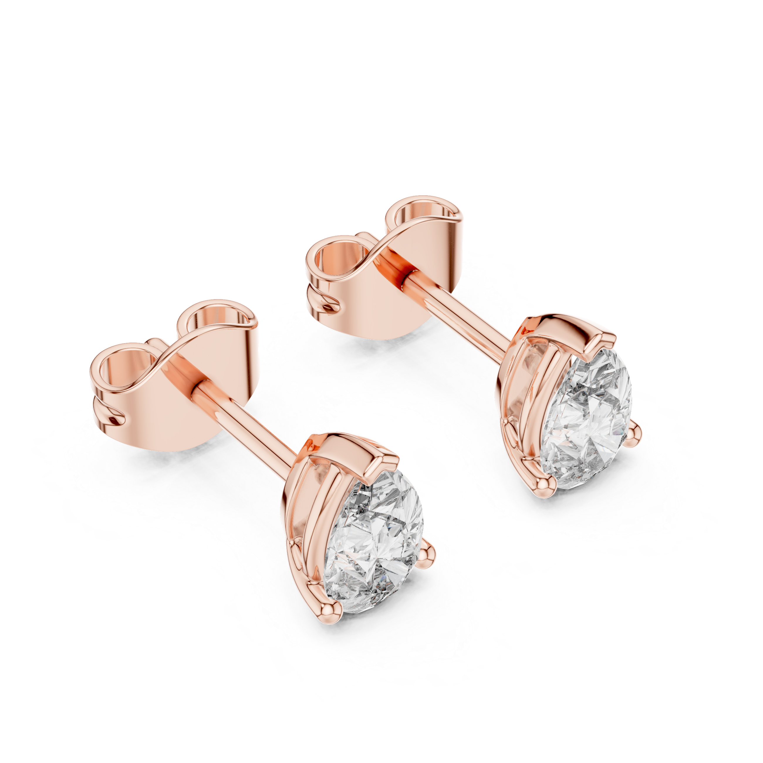 Lustre Pear Studs GER-0359