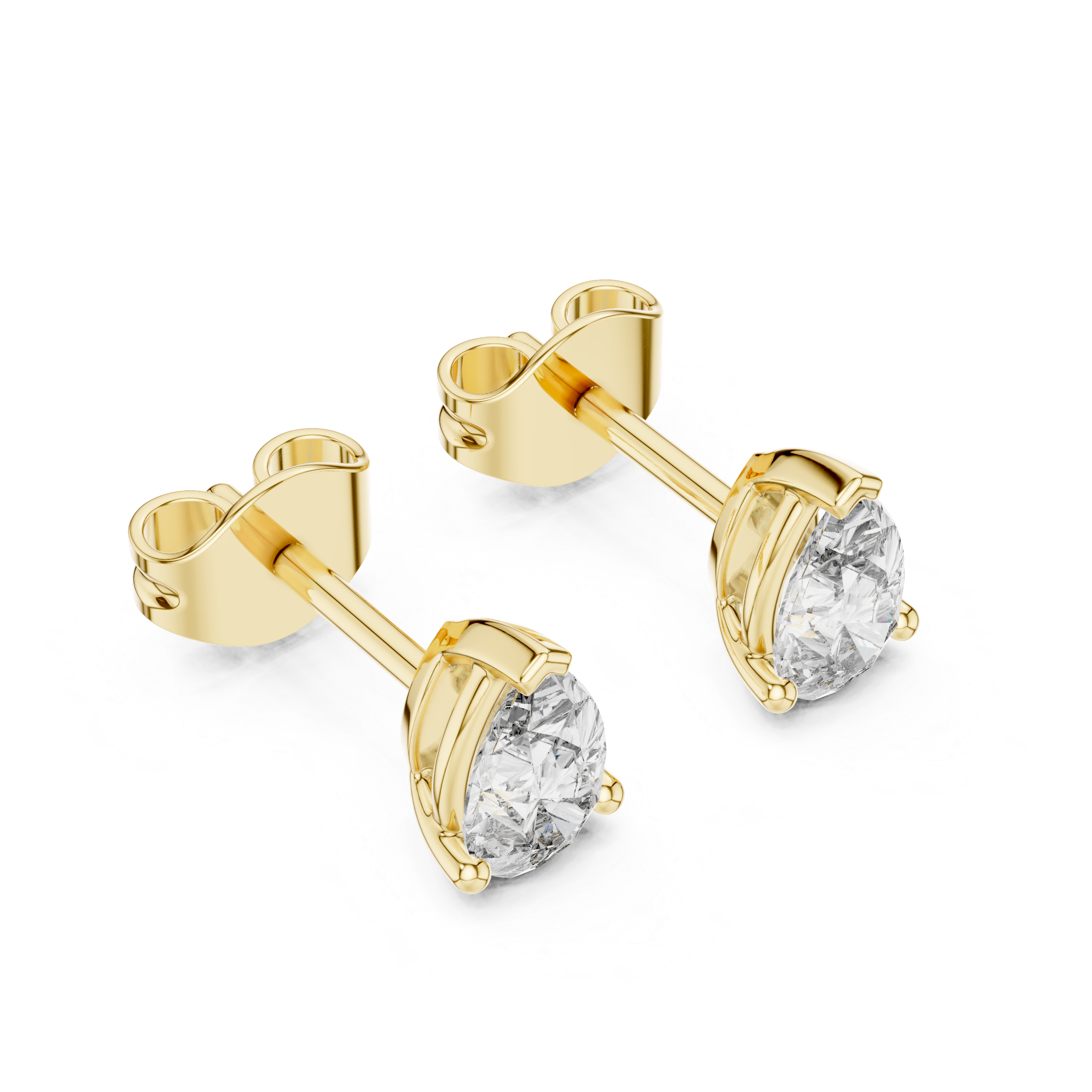 Lustre Pear Studs GER-0359