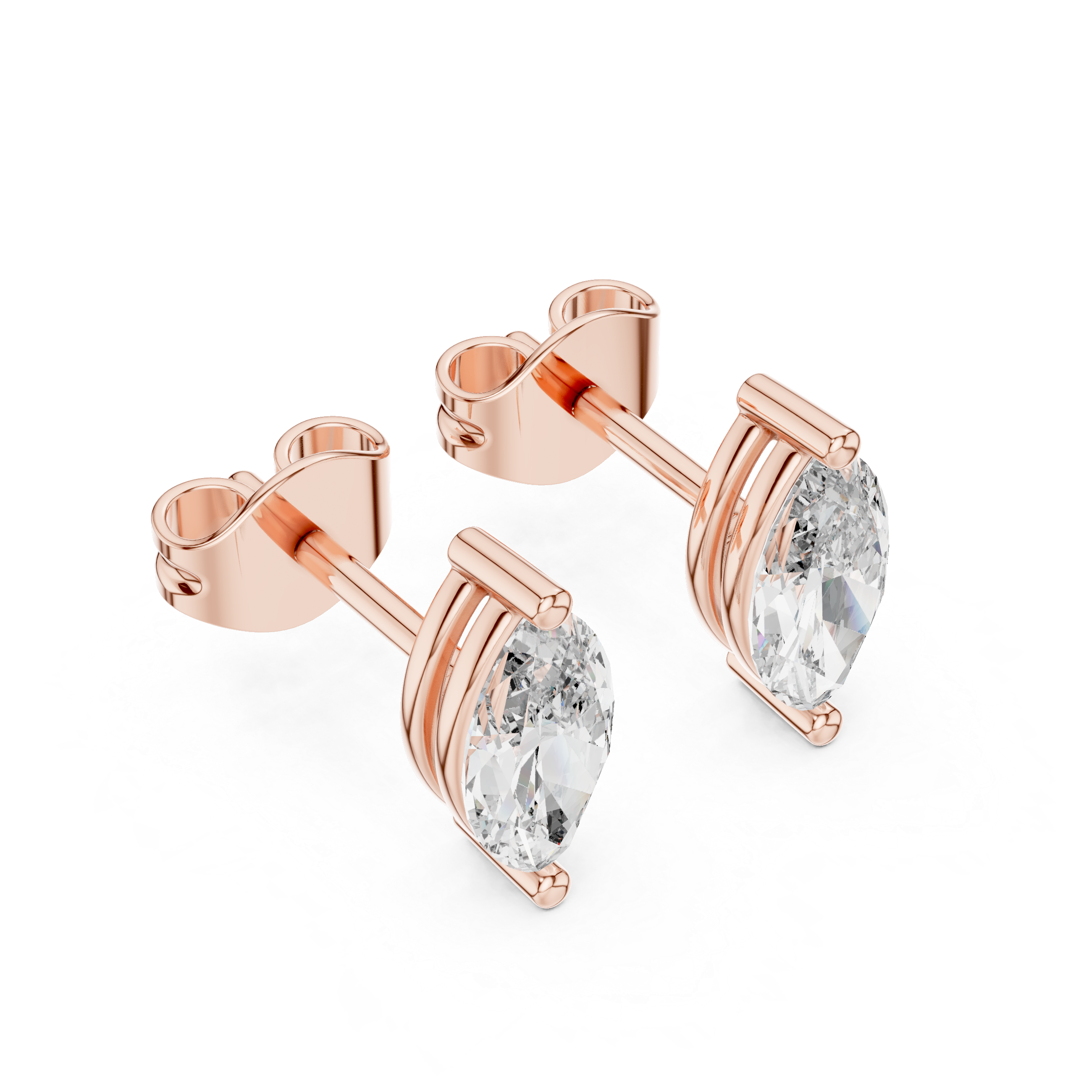 Marquise Crest Studs GER-0378