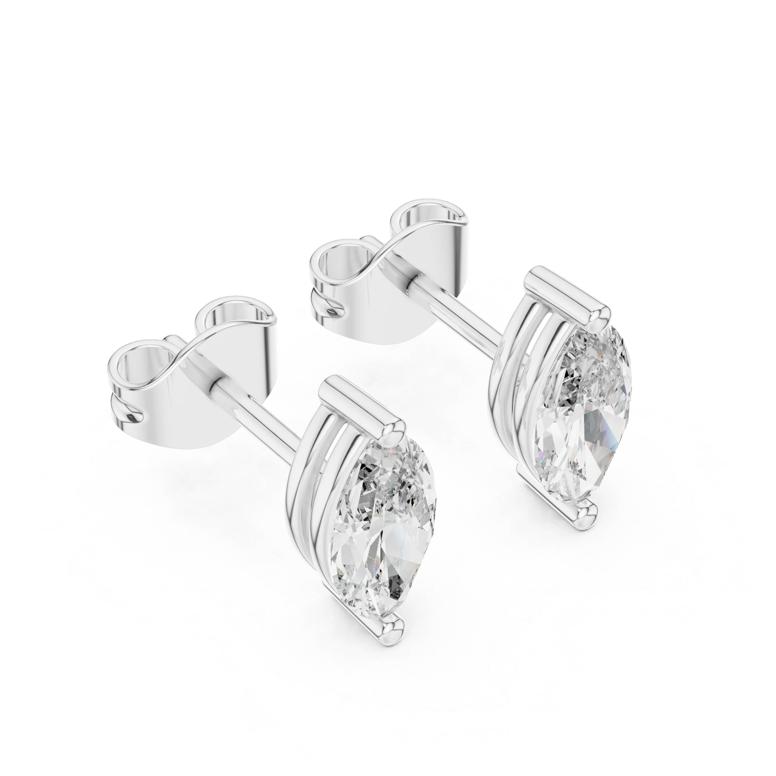 Marquise Crest Studs GER-0378