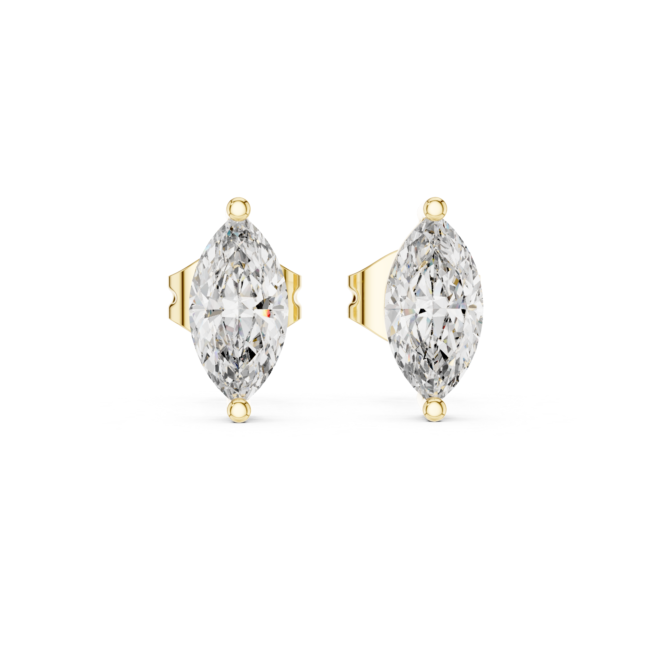 Marquise Crest Studs GER-0378