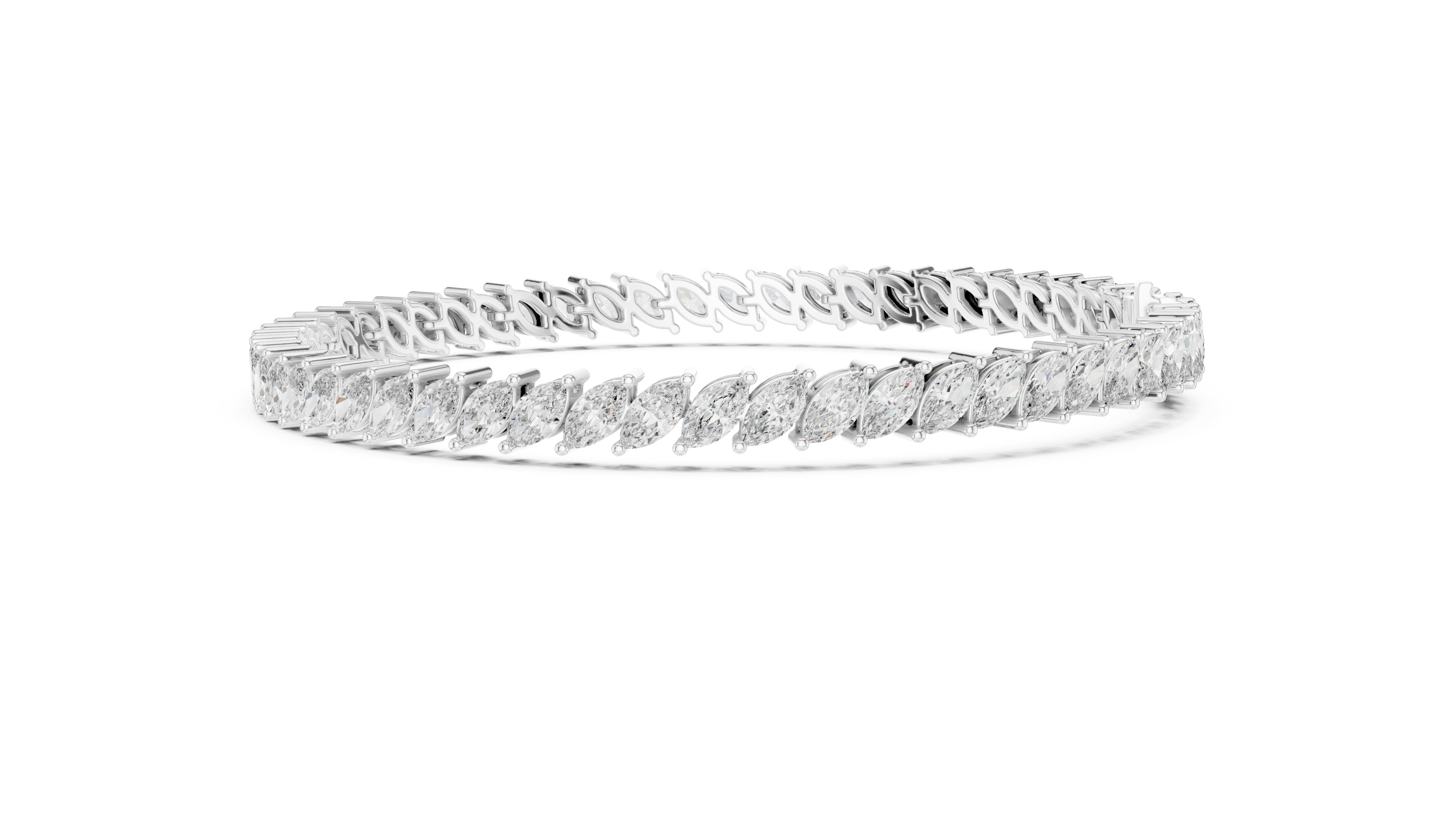 Marquise Diamond Bracelet GLBR-0018