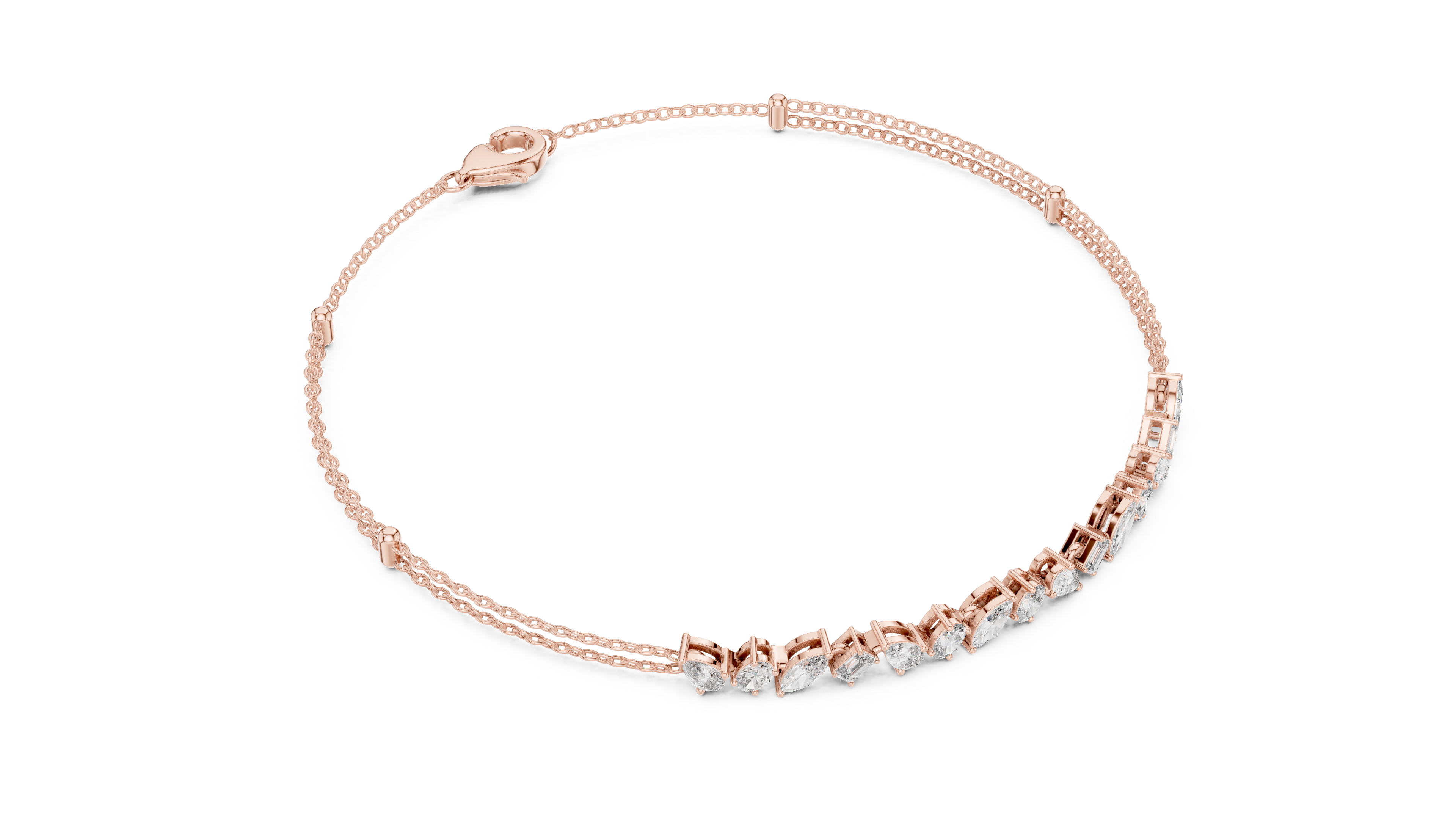 Trinity Spark Diamond Bracelet GLBR-0020