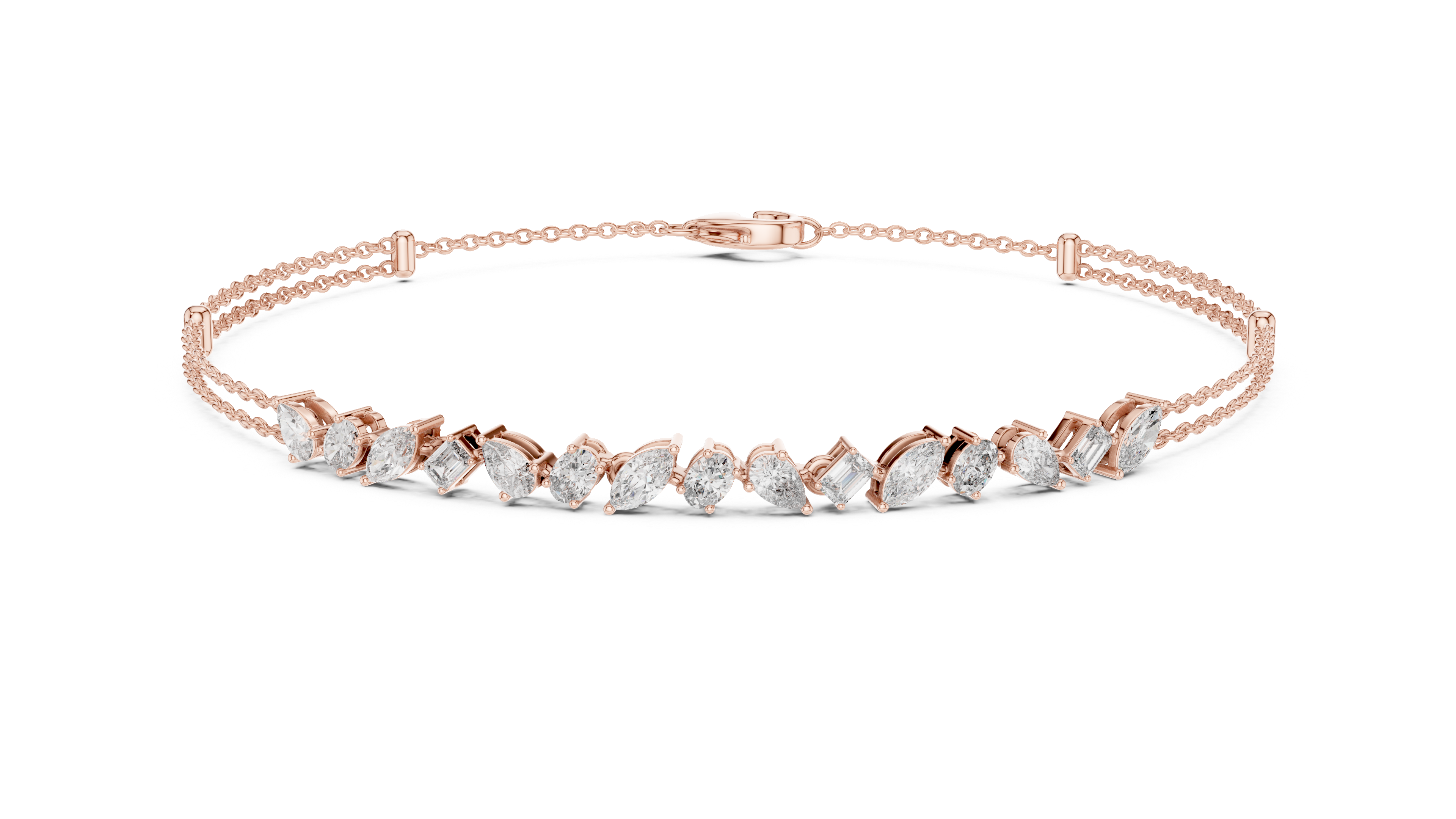 Trinity Spark Diamond Bracelet GLBR-0020