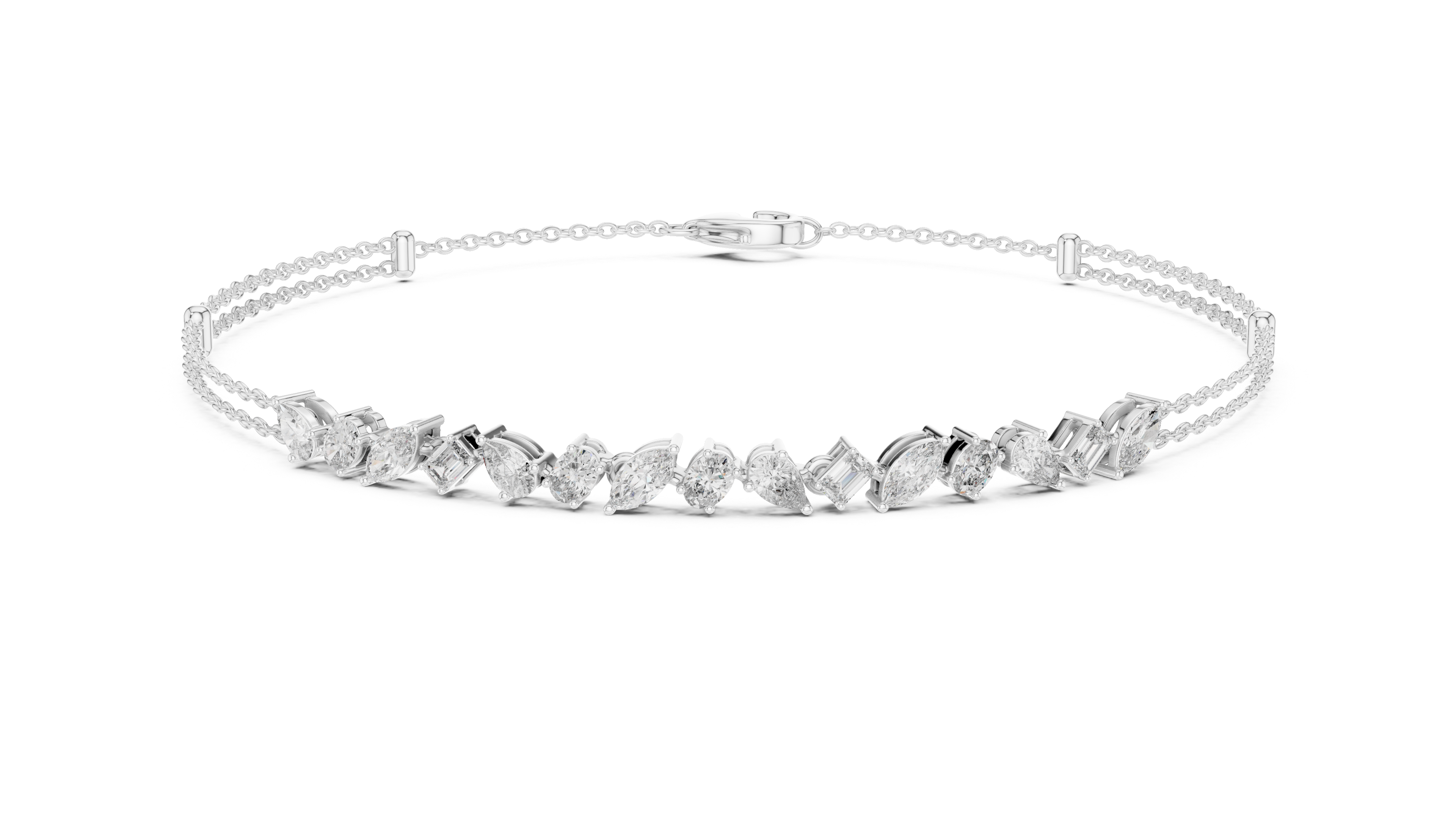 Trinity Spark Diamond Bracelet GLBR-0020
