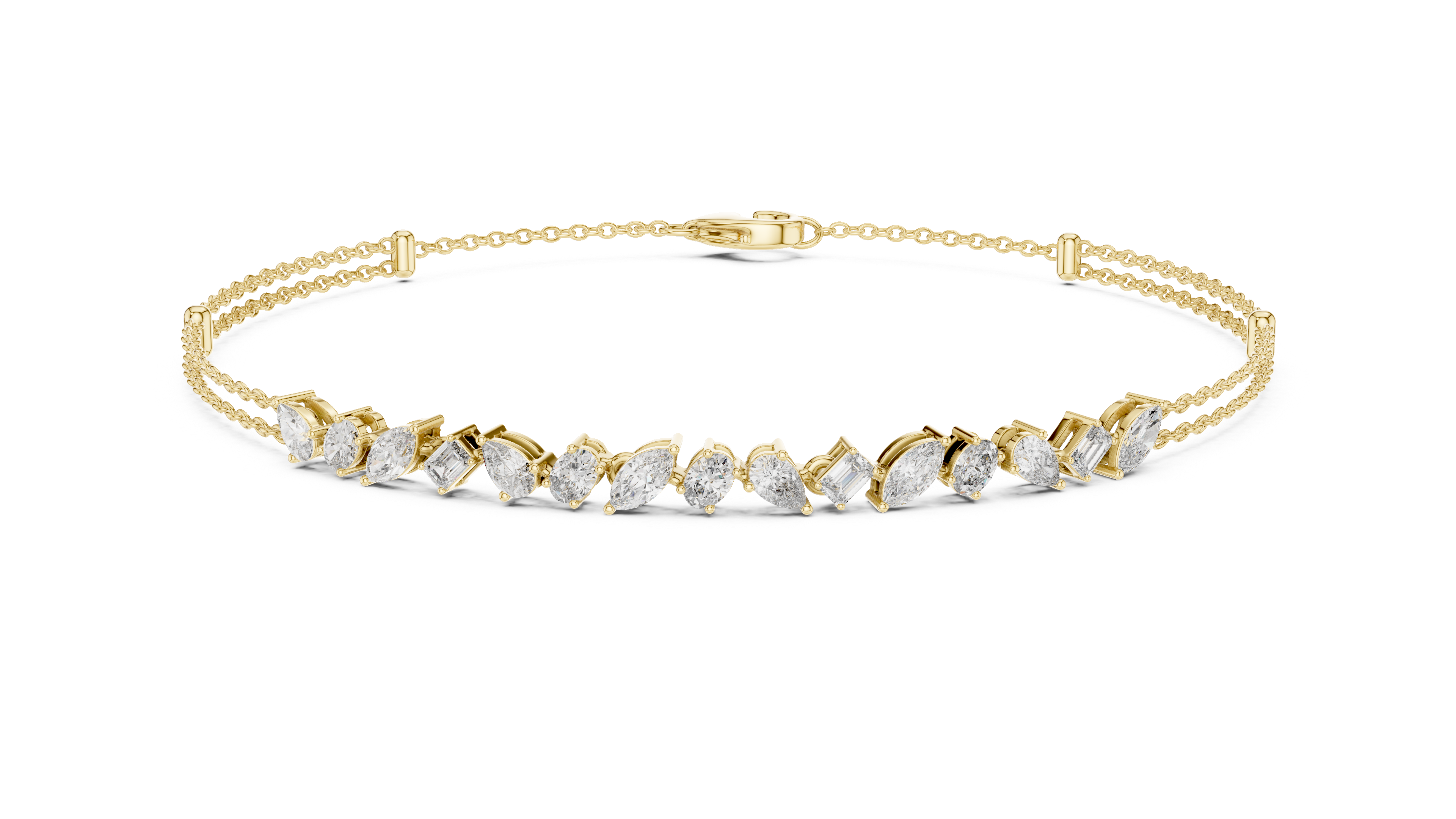 Trinity Spark Diamond Bracelet GLBR-0020
