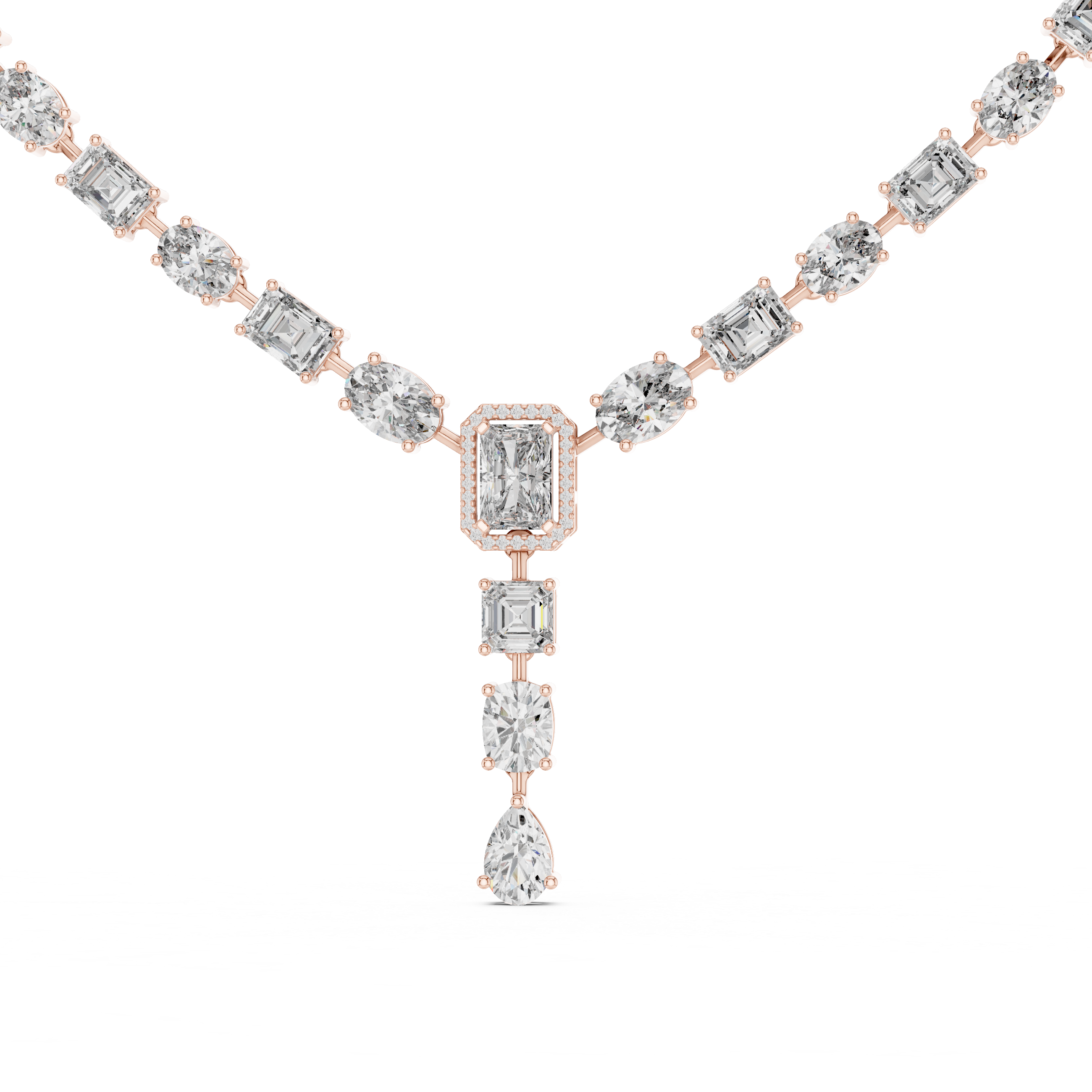 Luxe Cascade Necklace GNK-0021