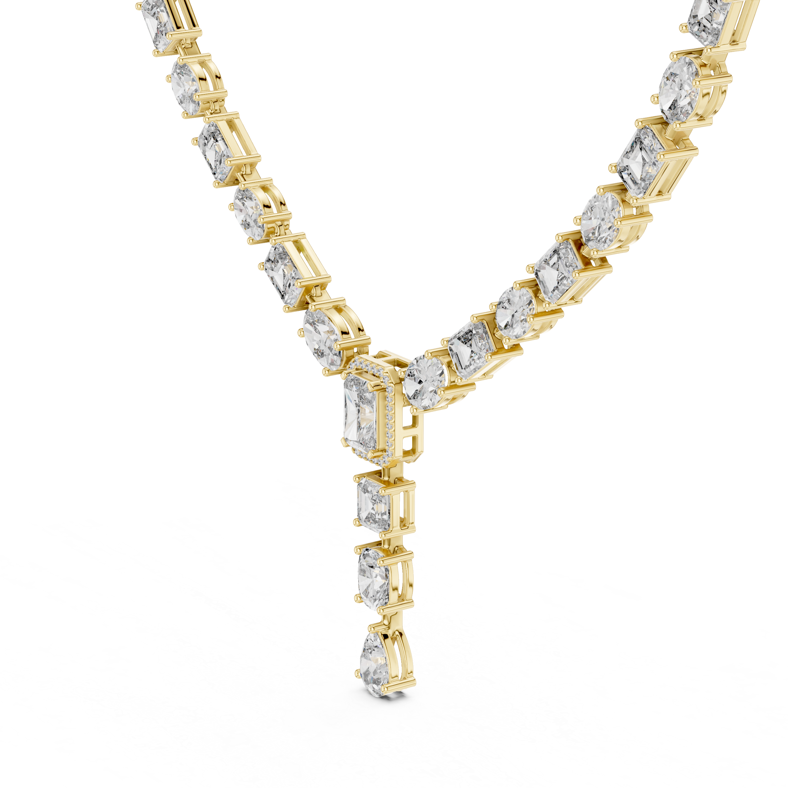 Luxe Cascade Necklace GNK-0021