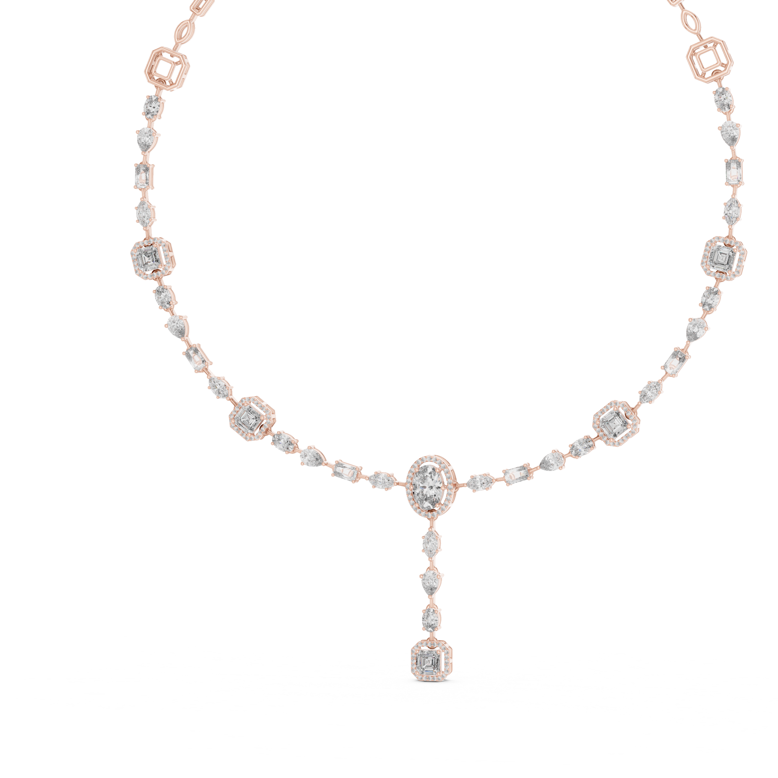 Lunara Cascade Necklace GNK-0025