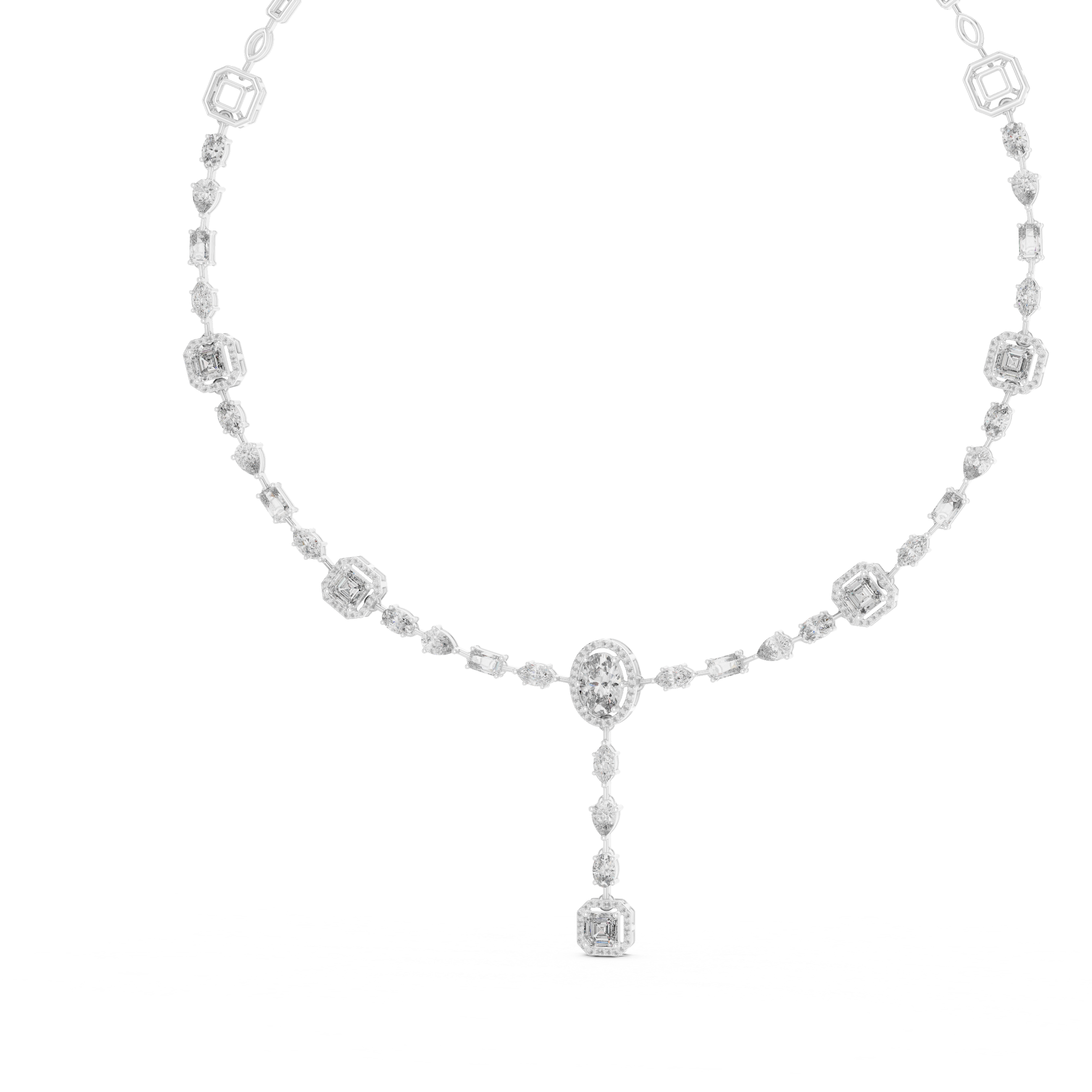 Lunara Cascade Necklace GNK-0025