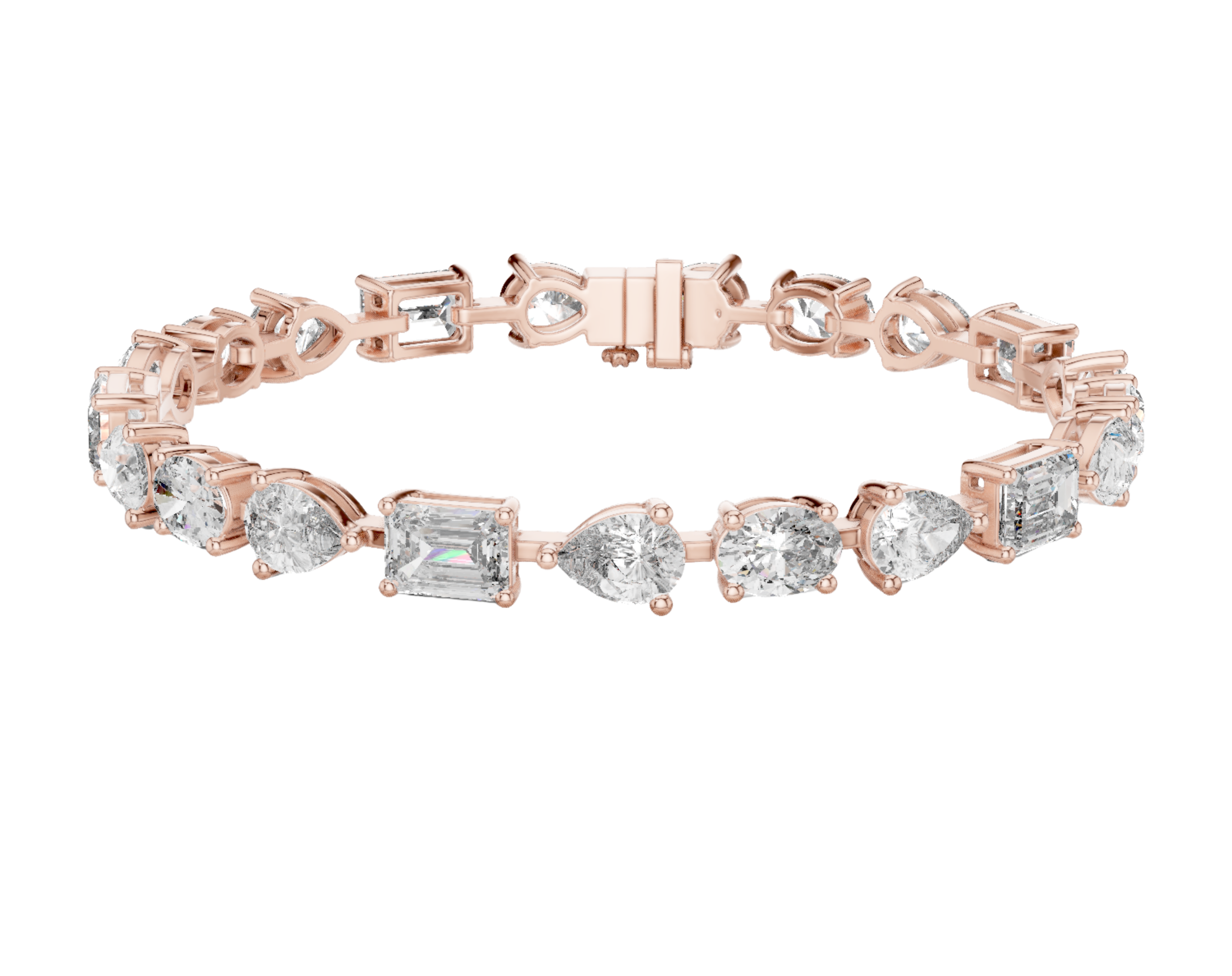 Mixed Cut Bracelet GLBR-0035