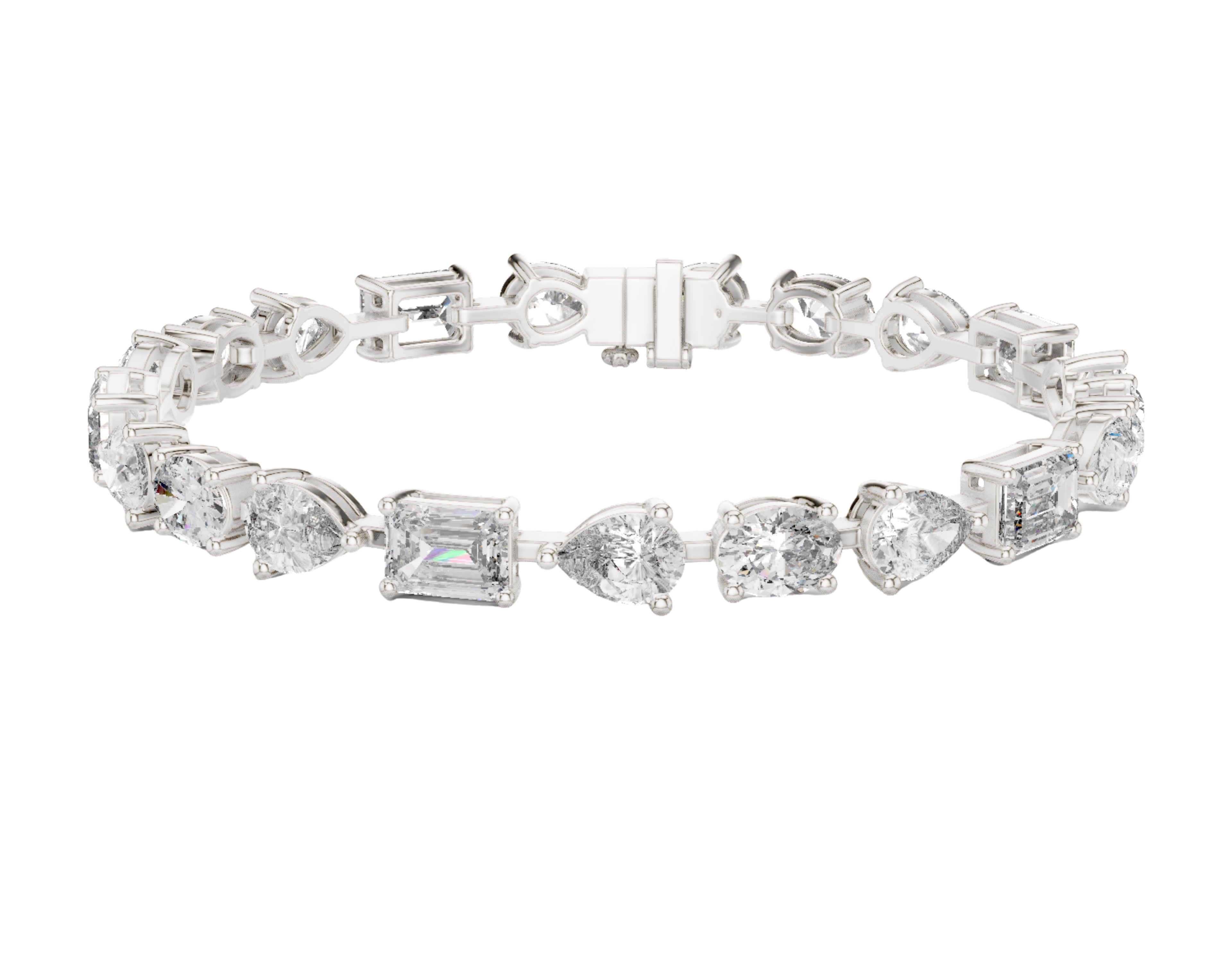 Mixed Cut Bracelet GLBR-0035