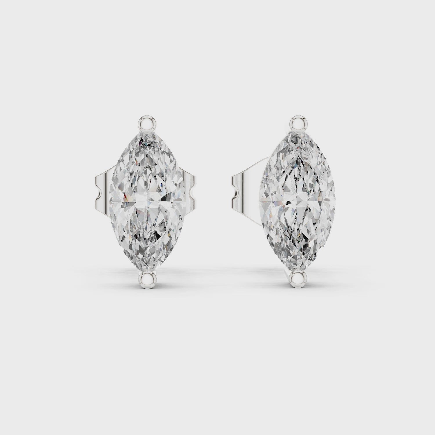 Marquise Crest Studs GER-0378